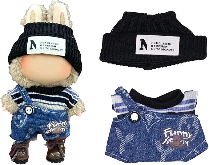 Clothes for 15/17cm Dolls(NO Doll) - Outfit for with Accessories Suit - Clothes Set for Dolls Dress Up