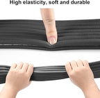 Baby Proofing Edge Corner Protector, 16.4 ft Edge Guards Padding with 3M Adhesive, Extra-Wide Soft NBR Rubber Foam Padding, Furniture,Sharp Edge Safety Corner Edge Bumper Guard-Black