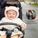 Sound Machine Mini Portable Baby White Noise Machine with 30 Soothing Sounds for Kids Adults Auto-Off Timer 32 Volume Levels Rechargeable Brown Noise Sleep Machine for Home Office Privacy and Travel