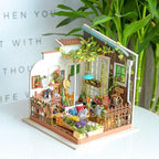Rolife DIY Miniature House Kit Miller's Garden, Tiny House Kit for Adults to Build, Mini House Making Kit with Furnitures, Halloween/Christmas Decorations/Gifts for Family Friends (Miller's Garden)