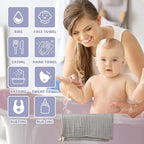 MUKIN Baby Washcloths - Soft Face Cloths for Newborn, Absorbent Bath Face Towels, Baby Wipes, Burp Cloths or Face Towels, Baby Registry as Shower. Pack of 6-12x12 inches (Grey)