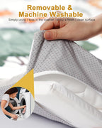 Premium Foam Baby Play Mat 71" x 59" – Removable & Machine Washable Cover, Extra Thick Padding Playpen Mat, Non-Slip Crawling Mat, Easy to Clean for Infants, Toddlers & Babies