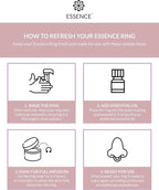 Essence Wearable Aromatherapy Nasal Diffuser – Allergy Relief Essential Oil Nose Ring Refresh Kit – Personal Scent Clip for Travel, Work & Everyday Use – Made in USA