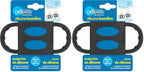 Dr. Brown’s® Milestones™ 100% Silicone Baby Bottle Handles, Narrow, Black, 2 Pack, 4m+