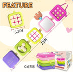 weirtoya Busy Board for 1 Year Old, Toddler Travel Toys for Toddler 1-3 Montessori Toys for 1 Year Old Travel Activities Cube Gifts for Baby Boy Girl My First Montessori Busy Board