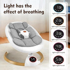 Baby Swings for Infants, Electric Baby Swing with 5 Speeds and Preset Lullabies, Portable Bluetooth Swings for Indoor & Outdoor Use