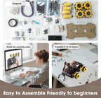 Robotics for Kids Ages 8-12, ACEBOTT Smart Robot Arm Car Kit with 5DOF, STEM Toys for Boys Age 8-12, ESP32 Arduino/Python Coding, App & Remote Control, STEM Gift for Teens & Adults