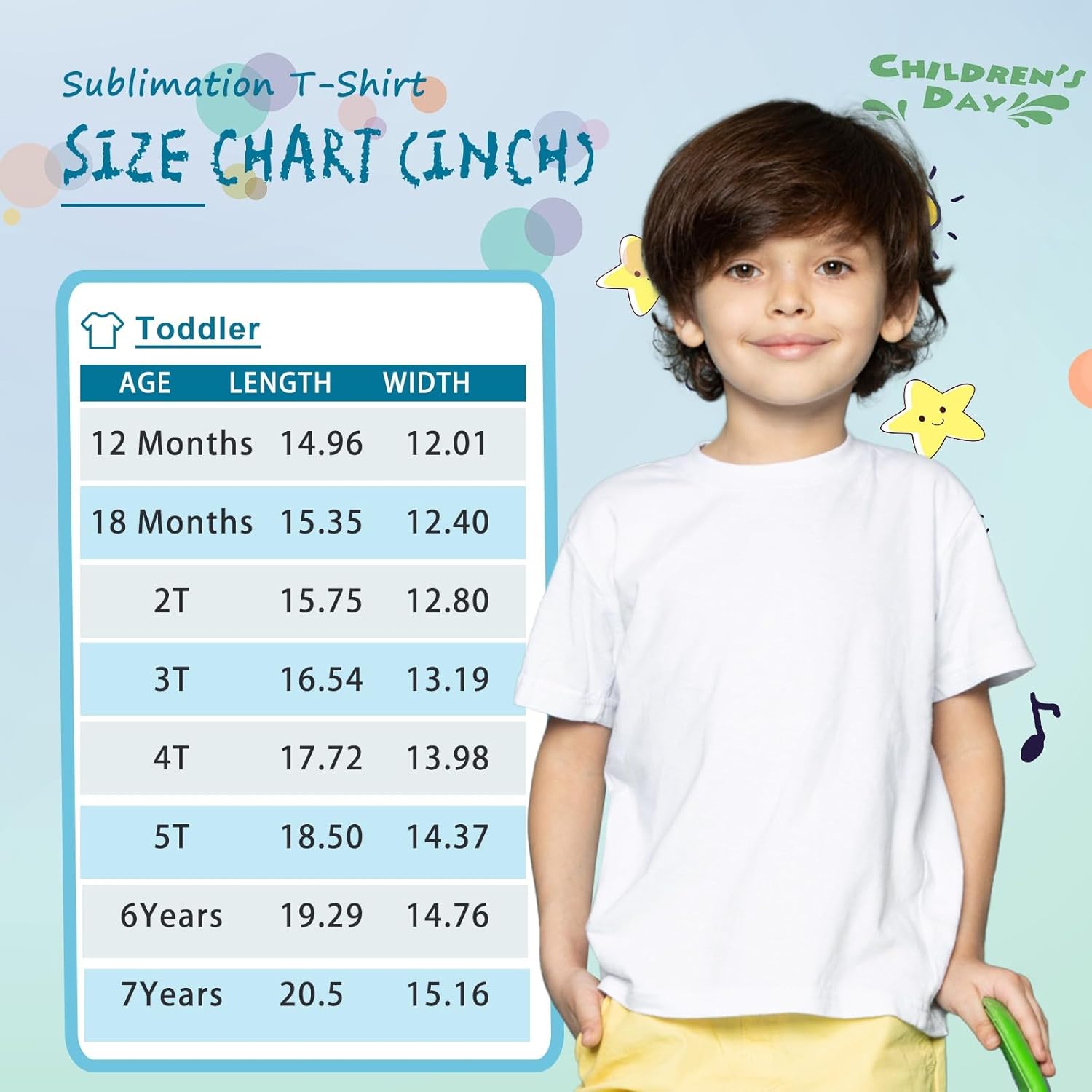 4 Pack Toddler Blank Sublimation T-Shirt,Modal Crew Neck Short Sleeve, T-Shirt for Kids Baby Children