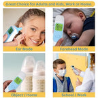 Ear and Forehead Baby Thermometer for Infants to Adults Termometro Digital Baby Stuff Instant Read Ear Thermometer for Kids or Touchless Forehead Thermometer
