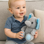 Cuteoy Talking Elephant Repeat What You Say Musical Stuffed Animal Shaking Singing Plush Toy Electric Interactive Animated Plushies Gifts for Kids Girls Boys