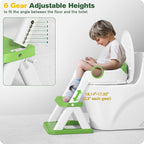 Potty Training Seat, Upgrade Toddler Toilet Seat for Kids Boys Girls, 2 in 1 Potty Training Toilet, Splash Guard Anti-Slip Pad Step Stool