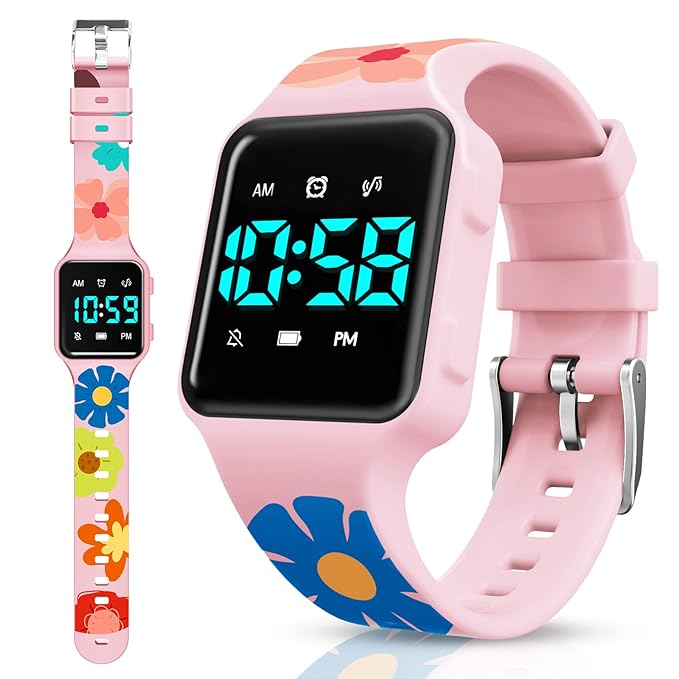 Potty Training Watch for Toddlers with Countdown, Magnetic Charging, Flashing Lights, Fun Music or Vibration Alerts - Waterproof Interactive Toilet Training Reminder for Boys & Girls Ages 2-9