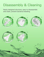 Baby Nasal Aspirator, Electric Nose Sucker with 5 Levels Suction, Soothing Light & Nursery Rhymes (Green)