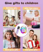 Mini Karaoke Machine Speaker for Kids Adults, Portable Bluetooth with 2 Wireless Microphones, Children's Day Birthday Gift Ideas for Toys for Teens Boys and Girls Aged 4, 5, 6, 7, 8, 9, 10, 11, 12+