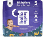 Hello Bello Premium Overnight Baby Diapers Size 5, 18 Count, Unisex, Ultra Absorbent and Soft Disposable Diapers for Babies and Toddlers