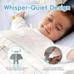 Baby Nail Trimmer Electric, 6 in 1 Baby Nail File Clippers Infant Grooming Kit Manicure Set for Toddler or Adults, Grey