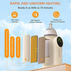 Portable Bottle Warmer for Baby,Baby Milk Warmer Multi-Function Milk & Formula Heater Even Heating,Defrosting Fits Most Bottles Ideal for Travel & Home Baby Feeding On The Go,8000 mAh Battery