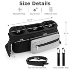 Accmor Universal Stroller Organizer with Insulated Cup Holder Detachable Phone Bag and Shoulder Strap,Stroller Bag Caddy Organizer Fits for Uppababy, Baby Jogger, Britax Strollers