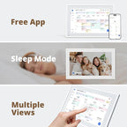 10.1" Digital Calendar Chore Chart – 1080P Full HD Interactive Touchscreen, Smart Family Planner, Hearth Display Digital Wall & Desk Mountable for Seamless Scheduling