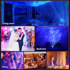 Galaxy Projector for Bedroom, Star Night Light with White Noise & Bluetooth Music, Aurora Remote Control & Timing, Party, Home (White)