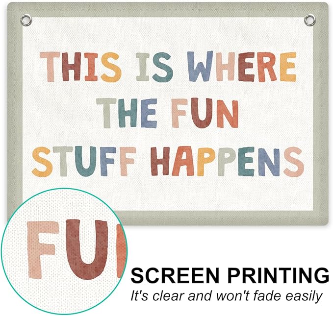 Playroom Decor, Playroom Sign Banner Wall Hanging, Playroom Wall Decor Banner Flag, Checkered Wall Flag Nursery Bedroom Toddler Boy Room Decor Classroom Decorations, Banner for Room