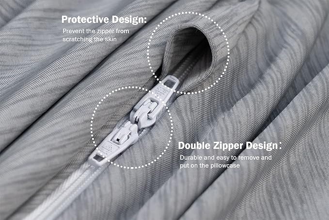 INSEN Cooling Pregnancy Pillow, Maternity Pillow for Pregnant Women, C Shaped for Side Sleeping(Cooling Silky Grey)