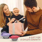 Stainless Steel Snack Containers for Kids, 2 Pack Toddler Snack Containers with Silicone Lids & Handles, Safe and Durable, Snack Cups for Toddlers Spill Proof