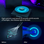 INNÔPLUS Fidget Spinners for Kids, Fidget Toys for Kids,Metal Fidget Spinner with Luminous Light Stress Relief, Spinner Absorb Light Then Release in Dark