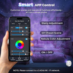 Smart Star Light Projector,Galaxy Projector with 6 Projection Slide,Smart APP & Voice Control Rotatable Galaxy lamp with 24H Timer and 37 White Noises Cloud Light Gift for Kids Room Decor(White)