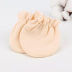 BQUBO Newborn Infant Toddler Mittens No Scratch Cotton Elastic Wrist Gloves Hypoallergenic for 0-6 Months Baby Boys Girls