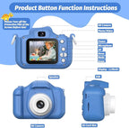 Upgrade Dinosaur Kids Camera, Christmas Birthday Gifts for Girls Boys 3-12, 1080P HD Selfie Digital Video Camera for Toddlers, Cute Portable Little Girls Boys Gifts Toys for 3 4 5 6 7 8 9 Years Old