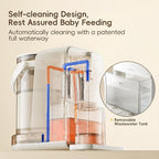 Instant Hot Water Dispenser, Water Warmer for Baby Formula, Tea, Coffee, Precise Volume & Temperature Smart for All Bottles with Night Light, 3L Large Glass Water Tank(102oz), 7x24H Keep Warm