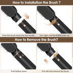 Blow Dryer Brush 5 in 1, Multi Ionic Hair Dryer Brush Set, Auto Air Wrap Hair Styler with 3 Temperature, Powerful Hair Styling Tools Set for Fast Drying, Curling, Straightening & Smoothing