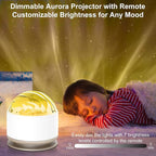 Northern Lights Projector, 16 Light Color Aurora Night Light Projector for Bedroom, Remote Galaxy Light Projector, Dimmable Mood Lighting with Memory Function for Playroom Kids Teen Girl Gift