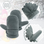 BAVST Baby Toddler Winter Mittens Girls Warm Fleece Lined Gloves Kids Sherpa Lined Mittens for Boys