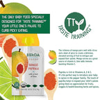 Kekoa Foods Mango Paprika Baby Food Purée | 100% USDA Certified-Organic, No Sugar Added | Organic, Non-GMO, Gluten-Free, Vegan | Sweet Mango with Lime & Mild Paprika | 3.5 oz Squeeze Pouch