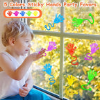 24 PCS Sticky Hands for Kids Party Favors Treat Gift Egg Filler Goodie Bag Stuffer Treasure Box Toy Classroom Carnival Prizes Student Mini Bulk Pinata Slap Hand Sensory Fidget Stretchy Toy Halloween