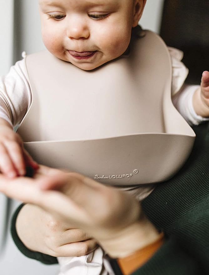 Loulou Lollipop Soft, Waterproof Silicone Feeding Bib