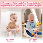 Baby Bath Seat for Babies 6 Months & Up, Non-Slip Bath Seats for Babies Sitting up,Bath tub Seat with Suction Cups,Safe & Comfortable Bath Chair Baby, Pink