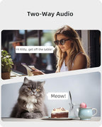 blurams Security Camera 2K, Baby Monitor Dog Camera 360-degree for Home Security w/Smart Motion Tracking, Phone App, IR Night Vision, Siren, Works with Alexa & Google Assistant & IFTTT, 2-Way Audio