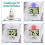 Baby Bath Thermometer for Infants,Cute Polar Bear Digital Bath Thermometer for Baby,Room&Water Temperature Toy