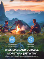 Walkie Talkies for Kids Rechargeable,Toys for Boys and Girls Ages 3-12, 3 Pack Long Range 2-Way Radios, Birthday Gifts,Christmas Stockings, Outdoor Play, Family Games, Hiking Camping Gear