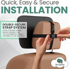 Leo and Ella - Baby Car Mirror - Extra Large & Ultra Clear Infant View, Crash Tested Shatterproof Design w/ 360° Adjustable Mount, Premium Car Mirror For Baby