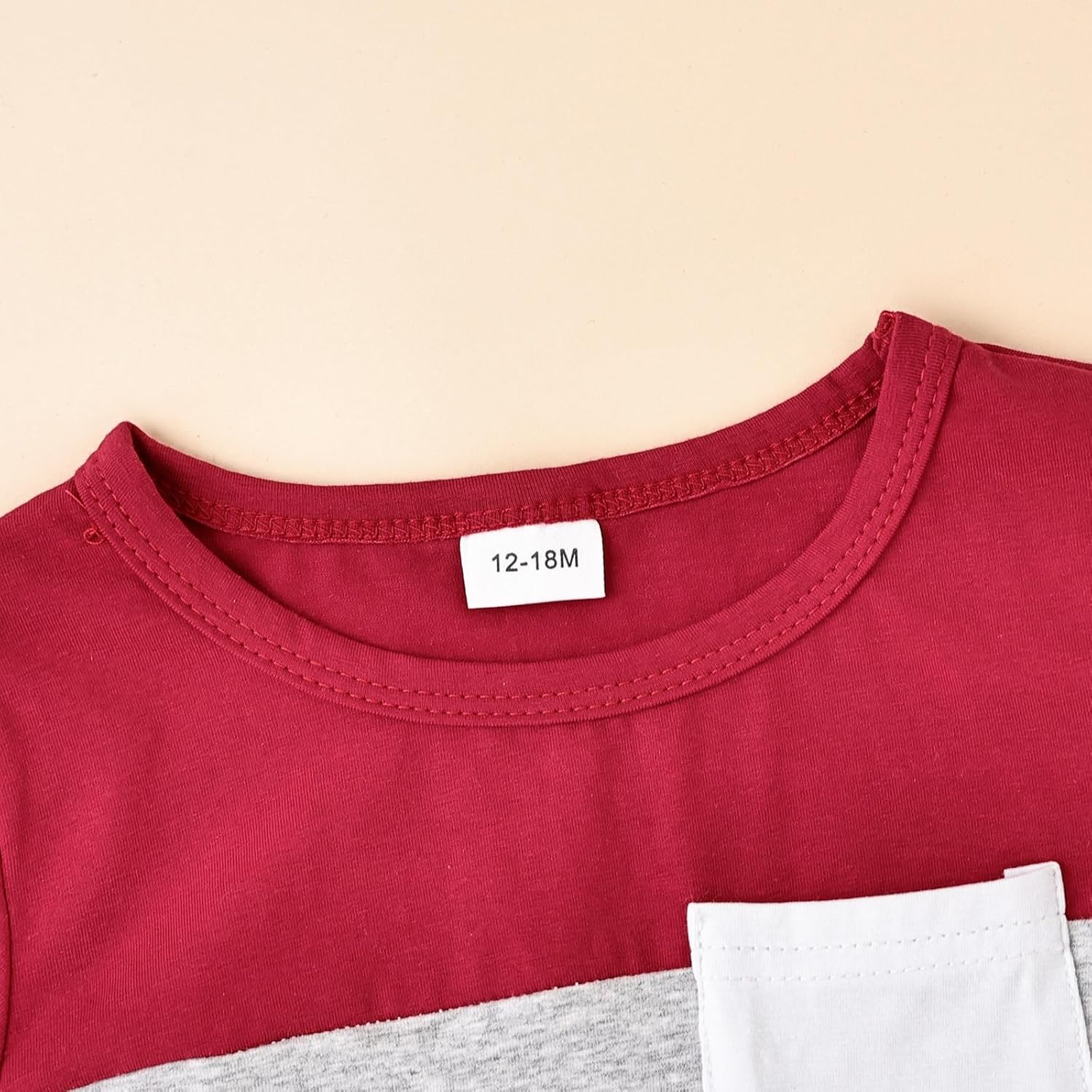 Baby Boy Clothes Toddler Boy Summer Outfits Short Sleeve Patchwork Top T-shirt & Pocket Pant Set 2 Piece 12 Months-4T