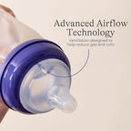 Lansinoh Anti-Colic Glass Baby Bottles, 5 Ounces, 4 Count Bottles for Feeding, Baby Essentials, Includes 4 Slow Flow Nipples, Size S