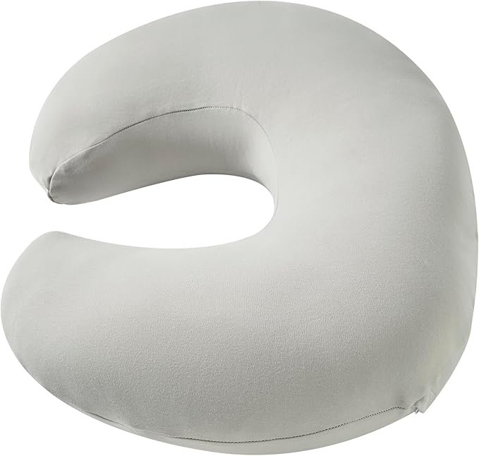 Nursing Pillow, Plus Size Breastfeeding Pillow Original Support for Baby Boys Girls Breastfeeding Essentials, with Removable Soft Cotton Cover (Grey, Standard (23.62 * 18.11 * 5.91 Inches))