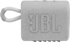 JBL Go 3 - Portable Mini Bluetooth Speaker, big audio and punchy bass, IP67 waterproof and dustproof, 5 hours of playtime, speaker for home, outdoor and travel (White)