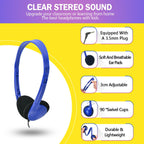 Kids Headphones Bulk 30 Pack for School Classroom Students Children Toddler Boys Girls Teen Adults