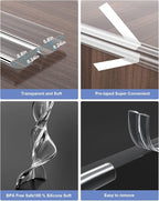 Corner Protectors, Clear Corner Protector Baby Proofing, Soft Edge Protectors,16.4ft(5M) Corner Guards Furniture Corner&Edge Safety Bumpers with Upgraded Strong Adhesive for Furniture&Sharp Corners