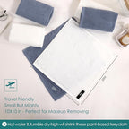 Baby Washcloths 12 Pack, 10x10 inch Ultra Soft Small Wash Cloths for Face and Body, Gentle & Safe White Face Towels on Sensitive Skin, Baby Essentials Shower Gifts for infant Kid Toddler Children